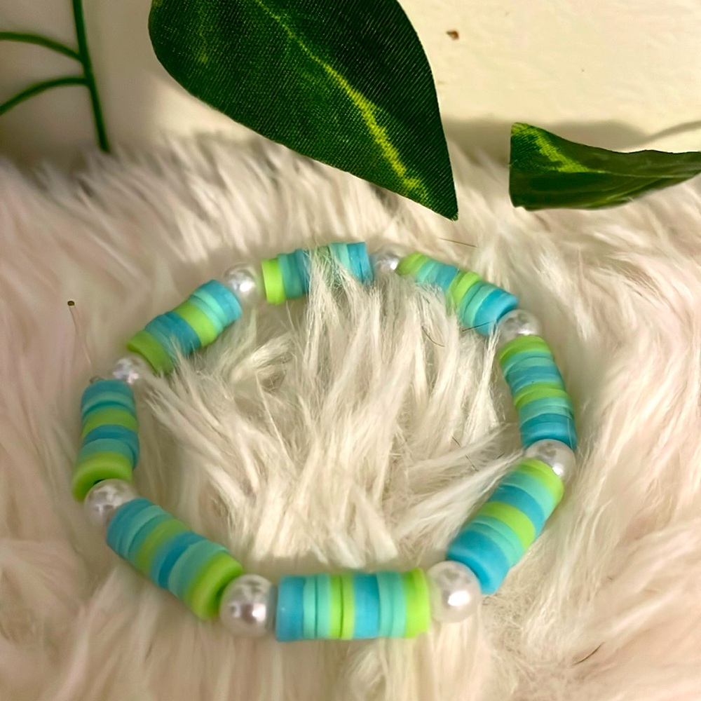 Stunning blue and green bracelet